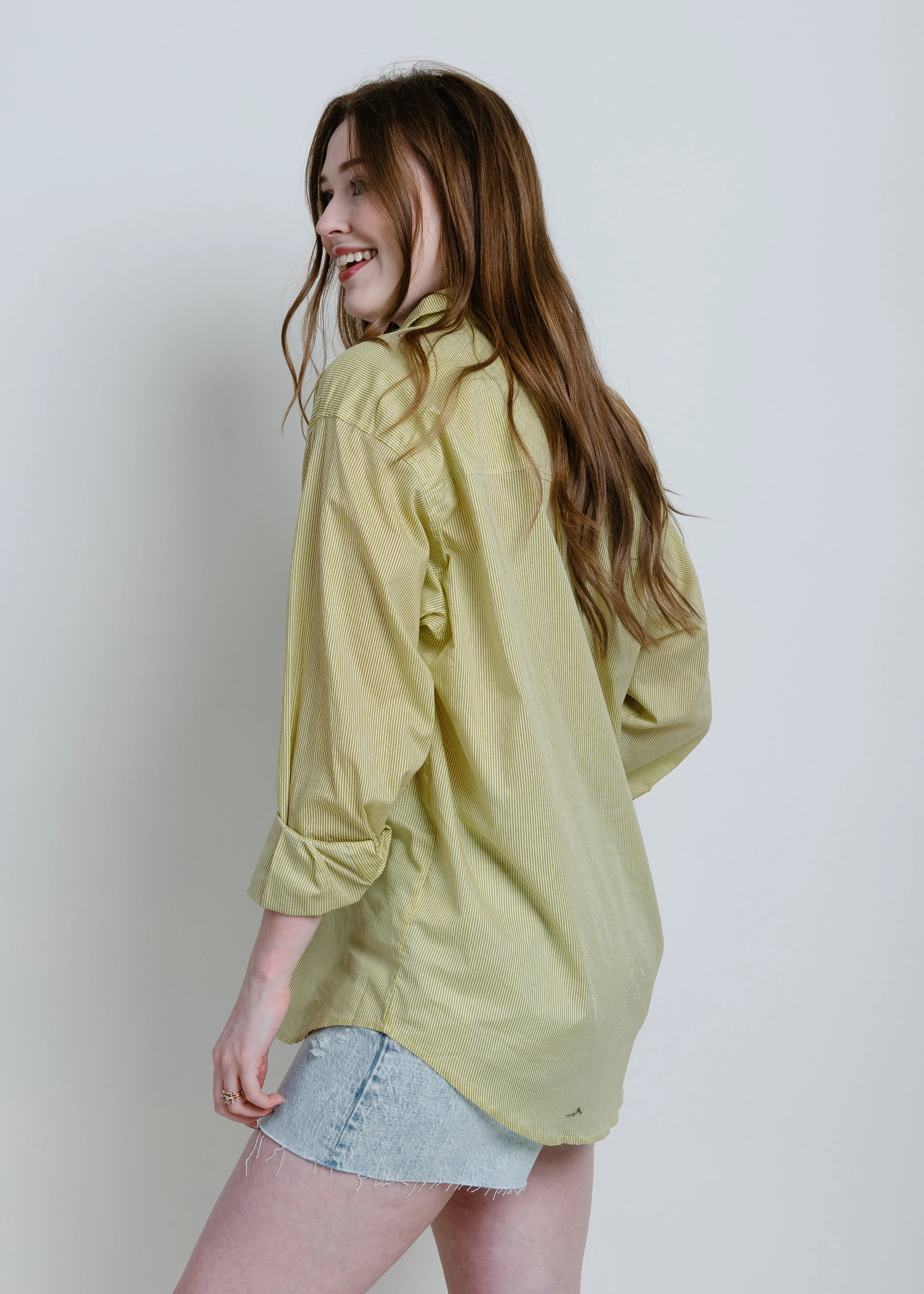 Spring Forward Button Down - Lime