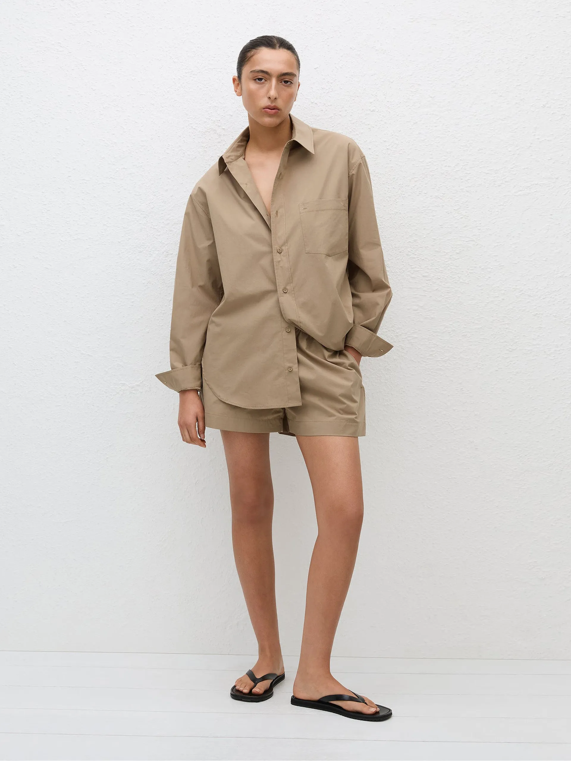 Stone relaxed shirt