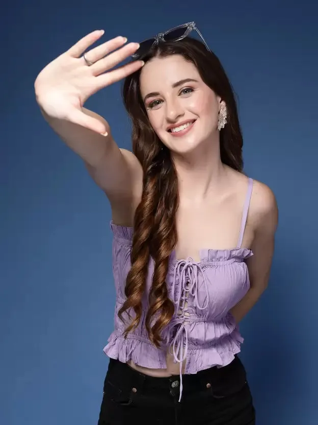 Stylish Purple Crop Top