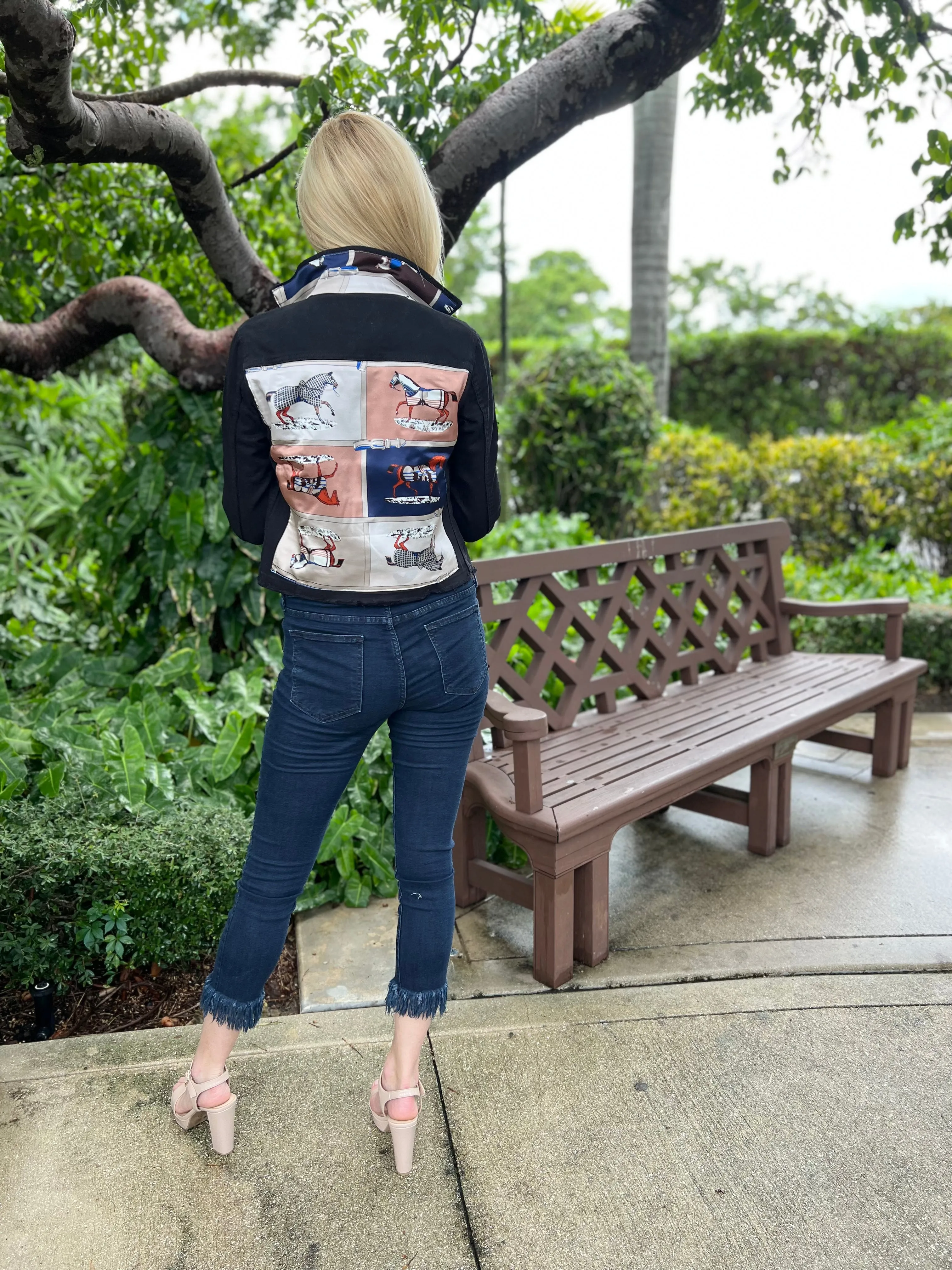 The Black Denim Jacket / Designer Horse