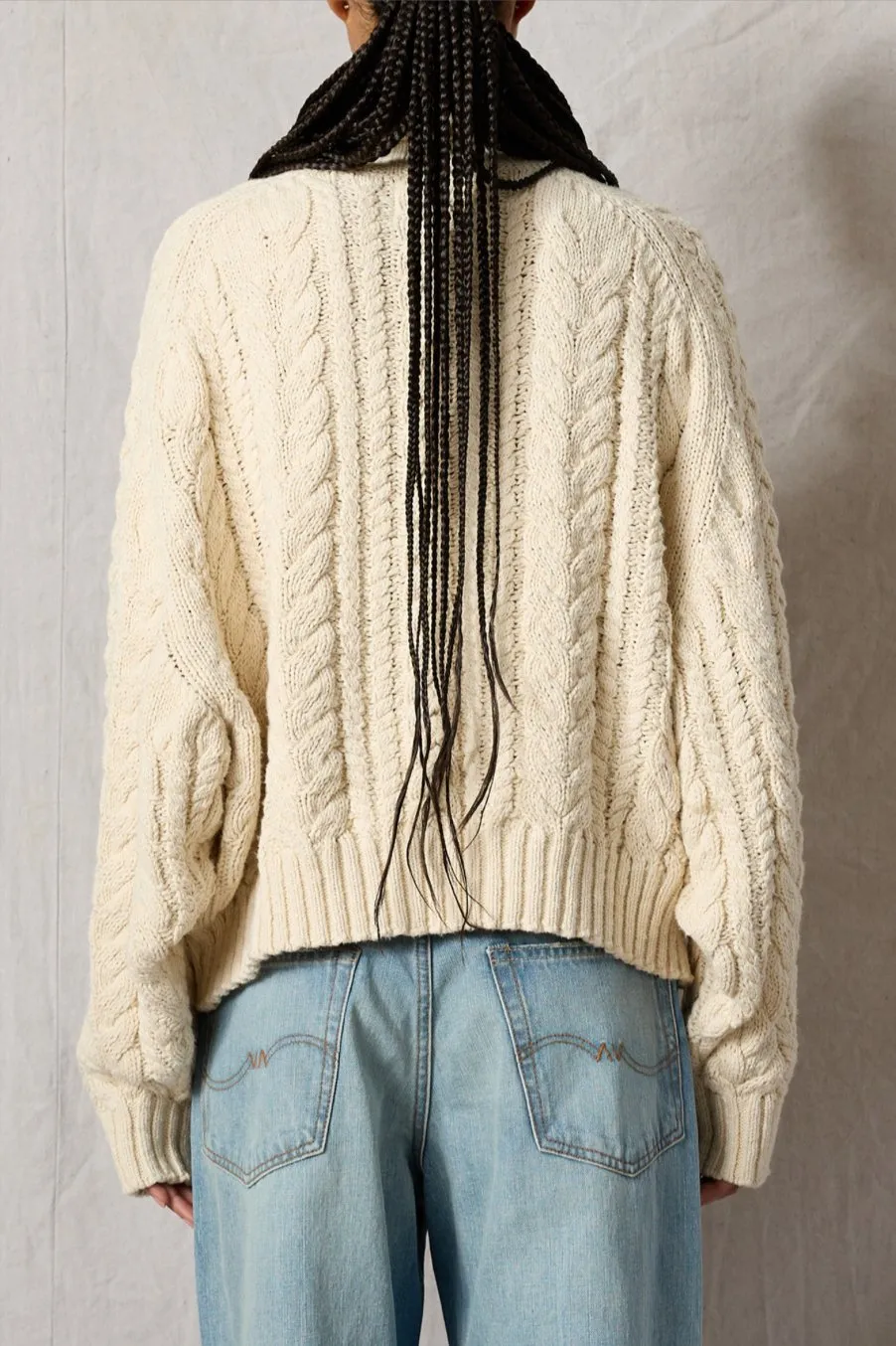 Turtleneck Cable Knit Sweater