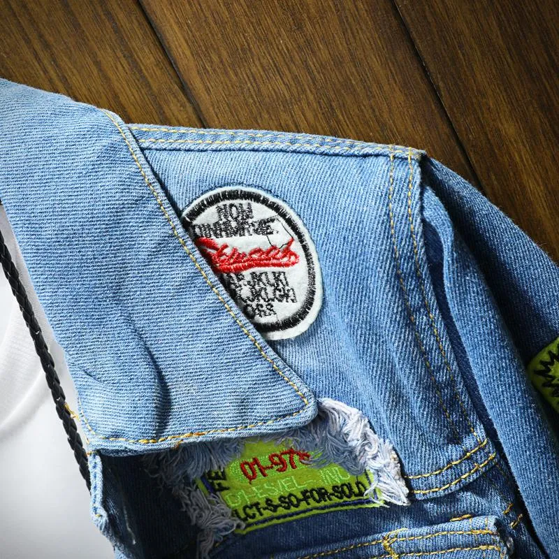 West Louis Spring Autumn Denim Jacket