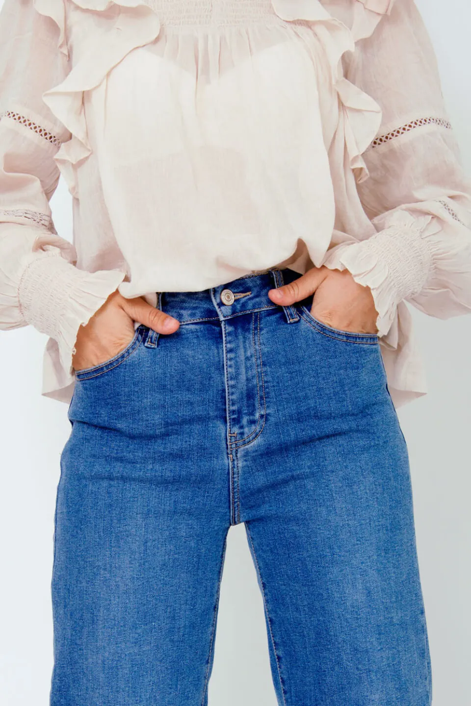 Windy Enkel Denim Jeans Broek