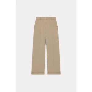 Women Tailored Pants - Dark Beige