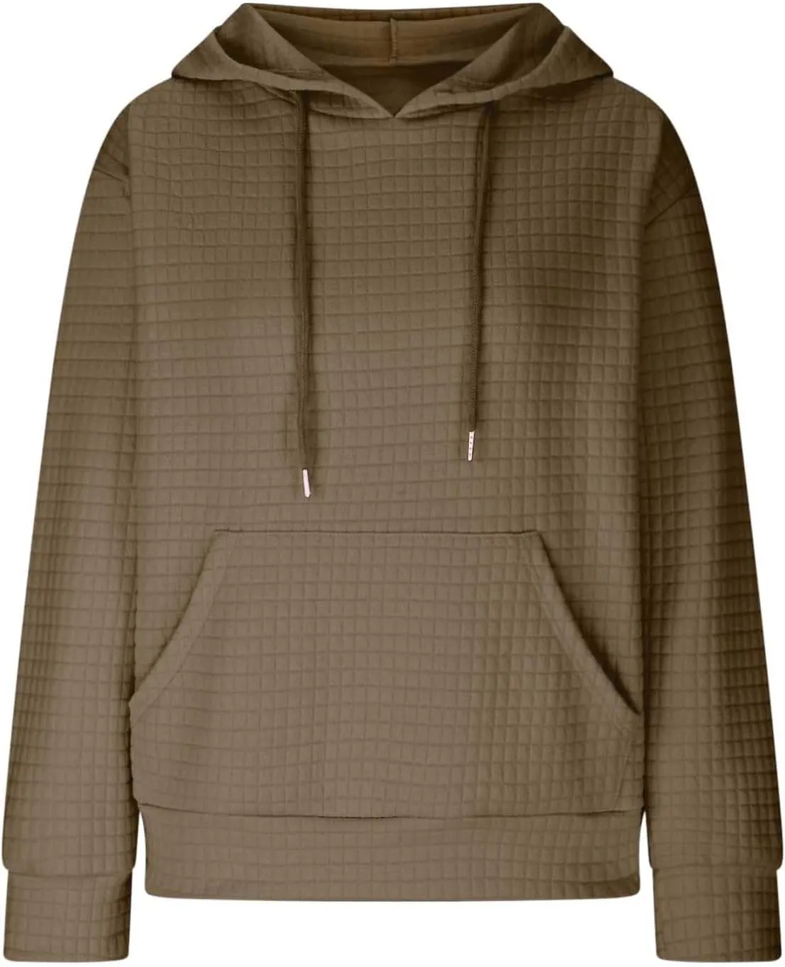 Womens Hoodies Pullover Long Sleeve Oversized Sweatshirt Fall Outfits Drawstring Hooded Sweatshirts with Pocket